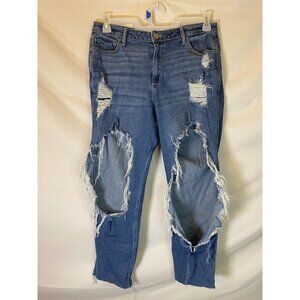 HOLLISTER WOMENS JUNIORS SIZE 15 destroyed DISTRESSED‎ JEANS vintage